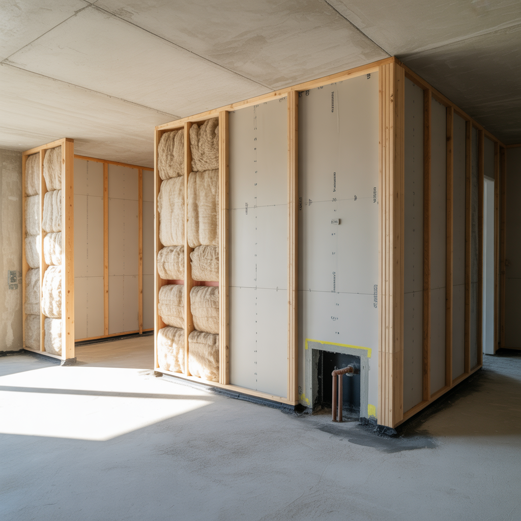 bygga innervagg i traregel guide till ljud och brand