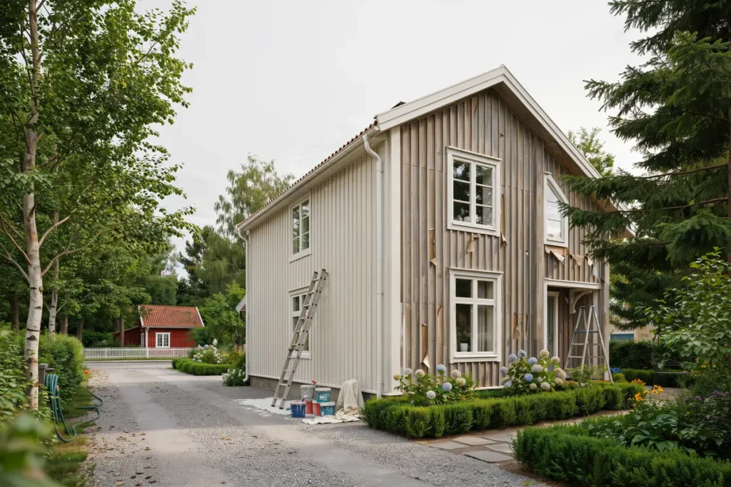 juli r b sta tiden att m la huset s lyckas du med fasadm lning i r tt v der